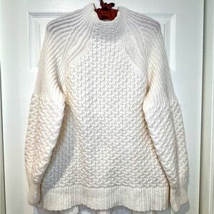Anthropologie Bia Mock Neck Textured Tunic Sweater Size M/P